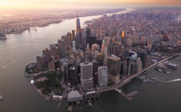 aerial photography of buildings near sea Manhattan